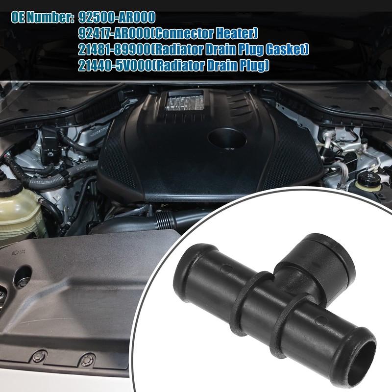 X AUTOHAUX 1 x car heater hose connector, T-piece 92500-AR000