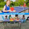 4.5ft Ping Pong Table, Foldable & Portable Table Tennis Table