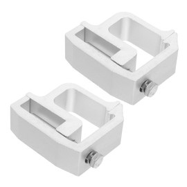 Parliky 2pcs Heavy Duty Truck Topper Clamps Mounting Clamps for Camper Shells and Truck Caps Sturdy Alloy Accessory for Secure Roof Cover Fastening