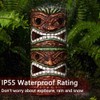 Yiosax Solar Tiki Statue Outdoor Decor-Garden Large Tiki Statue-Solar Totem
