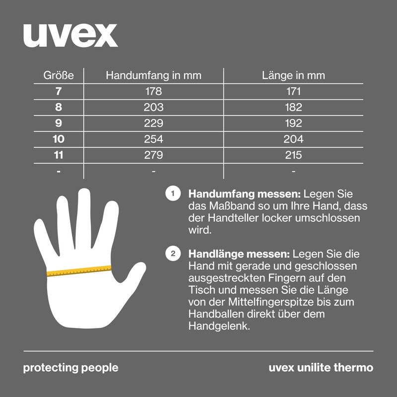 Uvex unilite thermo - cold protection gloves - winter gloves