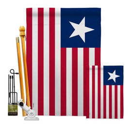 Flag of Texas (1835–1839) Garden House - Kit Americana US Historic July Memorial Veteran Independence United State American - Decoration Banner Small Yard Gift Double-Sided Made in USA 28 X 40
