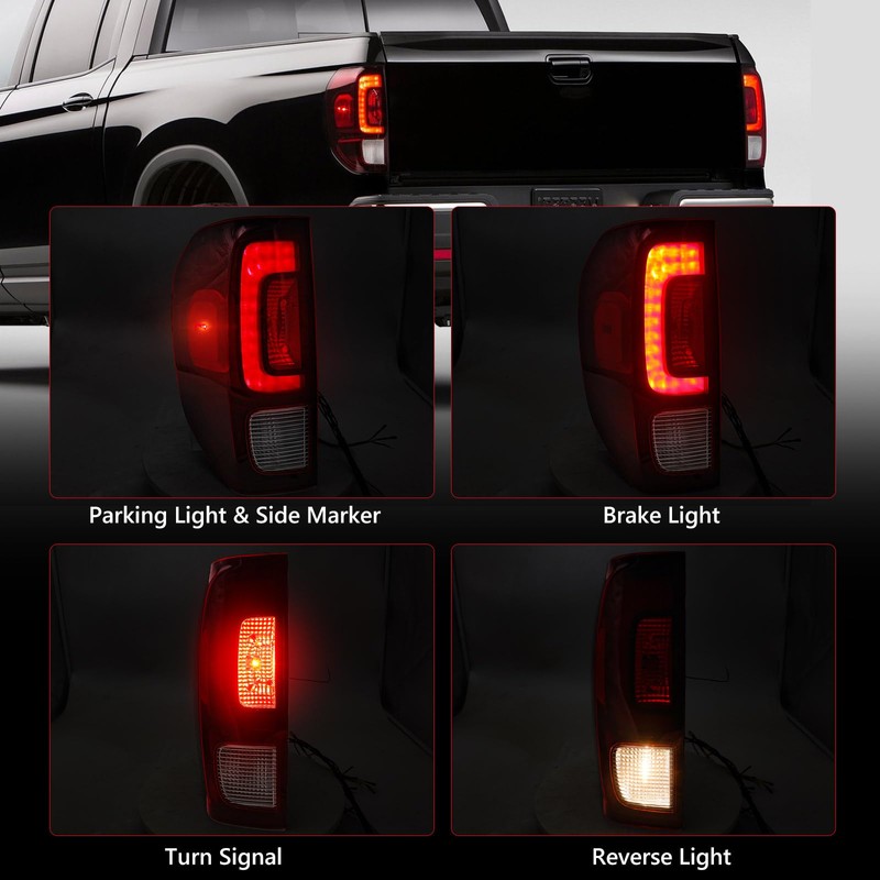 Huray Tail Light for Honda Ridgeline 2017-2023 [33550-T6Z-A02] OE Tail