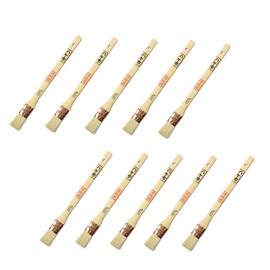 Hake City Brush, Grout Brush, For Oil Paints, Premium White Goat Wool, Top, Thick, 1.0 inches (25 mm), Set of 10