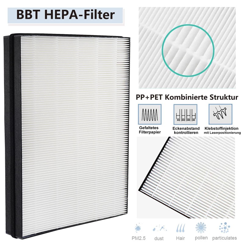 BAMBOOST Replacement Filter for Levoit Air Purifier LV-PUR131 & LV-PUR131S,