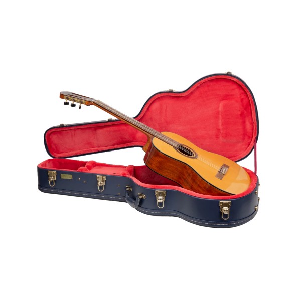 Crossrock Wooden For 4/4 Classical Guitars Mink Imitation Fleece-Ocean Blue