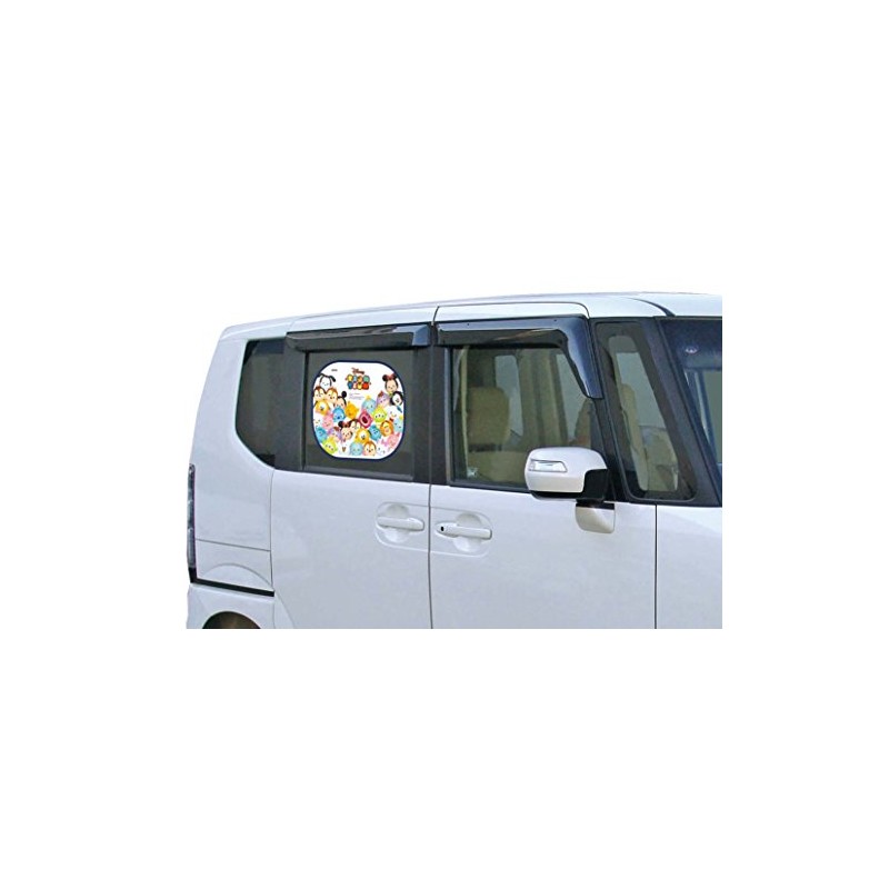 ナポレックス 車用 サンシェード ぱっシェード (ディズニー ツムツム) 2枚入 吸盤4個付 折りたためてコンパクト 簡単取付け