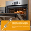 HANABASS 1 Set 3 Pronged Stainless Steel Rotisserie Forks Turkey
