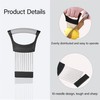 Stainless Steel Onion Holder with Tines for Cutting Vegetables Comb