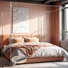 NKM Stainless Steel Adjustable Canopy Bed Frame, Suitable for Twin,Full,Queen