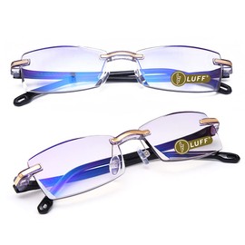LUFF Gafas De Lectura De Computadora Avanzadas La Luz Azul Bloquea El Borde De Corte De Diamantes Y DiseñA Lectores De Gafas Femeninas