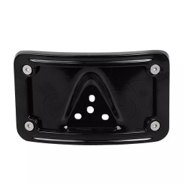 Unbranded Curved Laydown License Plate Mount Bracket w/ Frame For Harley Dyna Tour Glide