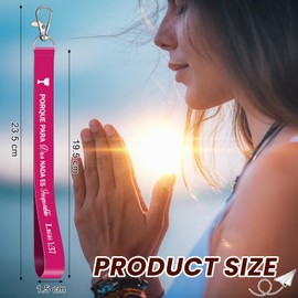 Sureio 48 Pcs Christian Keychain Bulk Religious Bible Verse Quote Inspirational Lanyard Key Chains for Women Men Church Gift(Light Color)