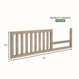 Evolur Convertible Crib Toddler Guard Rail in Sienna