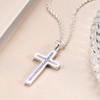 Dixbix Girls Baptism Cross Necklace for Women,First Communion Gold Cross