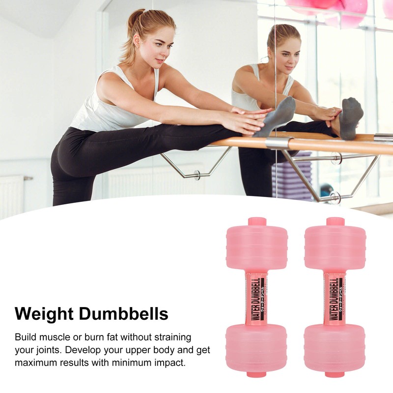 2Pcs Water Filled Dumbbells Weight Dumbbells Adjustable Body Shaping Gym