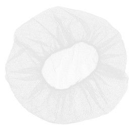KLEEN CHEF 400 Food Hair Nets 24 Inch, Elastic Food Service Hair Nets, Nylon Honeycomb, Ballet Buns, Sleeping, Wigs, Spray Tans (PACK of 400, White)