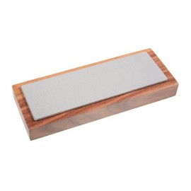 EZE-LAP 62C 2 by 6 Coarse Diamond Stone on a Walnut Pedestal
