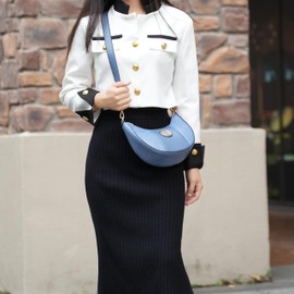 MKF Collection Women’s Crossbody, Croco Embossed Handbag Vegan Leather Chain Strap Shoulder Bag Purse Pink by Mia K