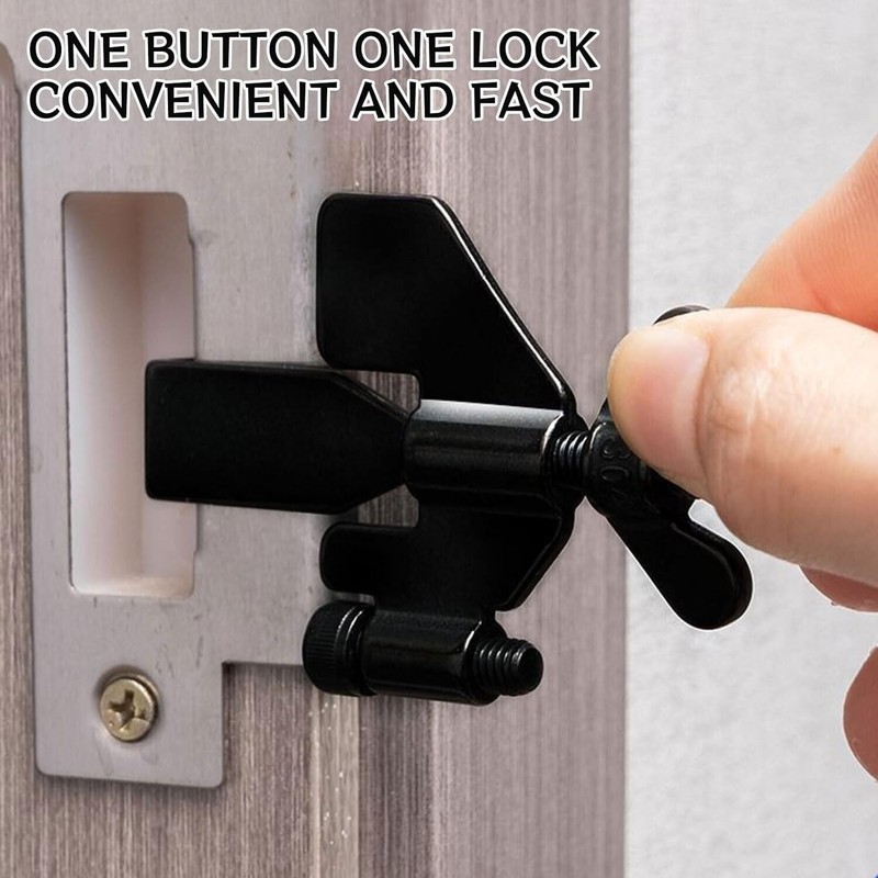 Portable Door Lock Hardware, Safety Security Tool Home Hotel Travel,