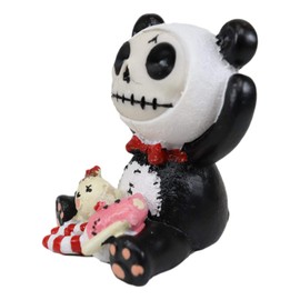 Ebros Gift Small Furry Bones Pandie The Giant Panda Figurine 2.5" Tall Adorable Voodoo Skeleton Costumed Monster Animation Furrybones Collectible Sculpture