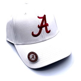 Alabama University MVP Classic Edition Hat Adjustable Team Logo Embroidered Cap (White)