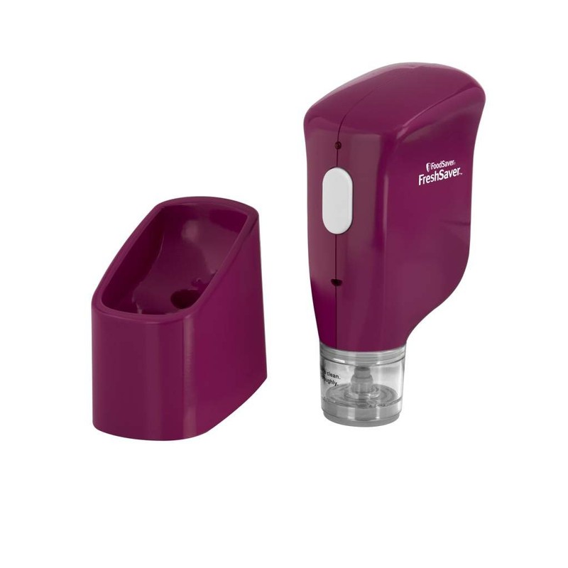 FoodSaver FSFRSH0063-035 FreshSaver Handheld Vacuum Sealer, Fuschia