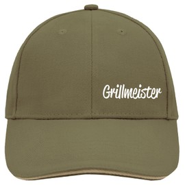 Huuraa Cappy Hat Grillmeister BBQ Gift Idea, Olive/Beige, Unit size