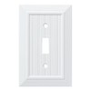 Franklin Brass Classic Beadboard Wall Plate, Pure White Single Switch