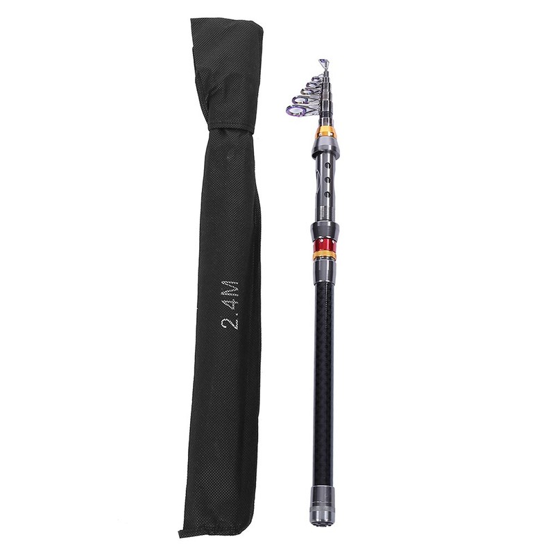 Protable Ultralight Carbon Fishing Rod Telescopic Sea Pole Tackle Accessory