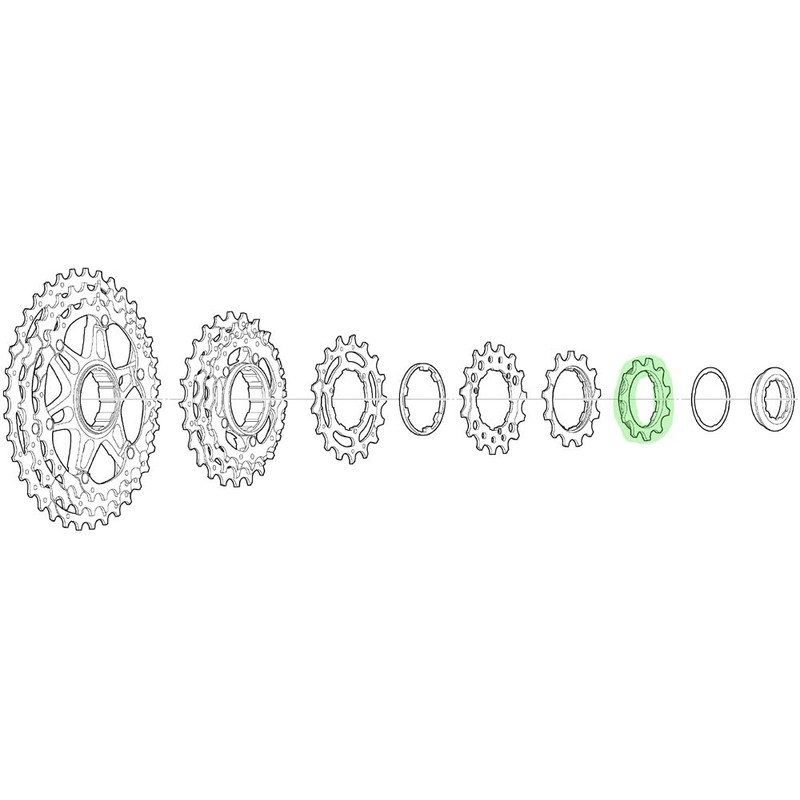 SHIMANO Sprocket 11 Teeth with Spacer Ring for BL Group