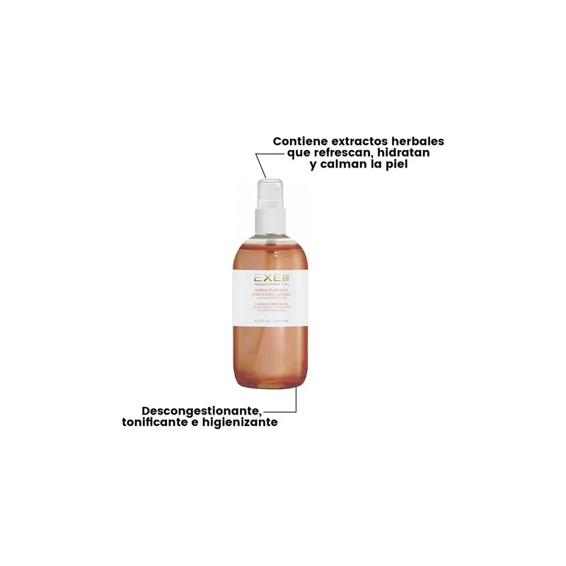Loción Herbácea con Hamamelis Exel tonico skincare skin care agua