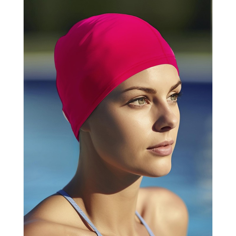 Fabric Swimming Cap – Comfortable, Durable & High Elastic (Deep