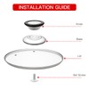 Tempered Glass Lid with Heat Resistant Handle,10.5"/26cm, Clear