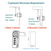 Puyueo 2 Sets Mechanical Code Lock Digital Combination Cabinet Lock