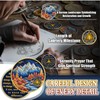 YRCKUDZKG Autumn Mountain 1 Year Sobriety Coin - Serenity &