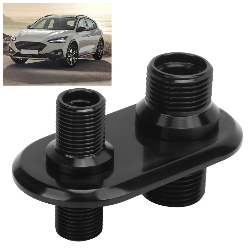 Car 2‑Port Air Conditioner Bulkhead Connector Universal Modification Replacement for