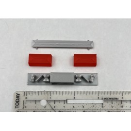 LED-Compatible Lightbar 1/18 Red Federal Signal Twinsonic Lightbar Police Sheriff State Highway Patrol