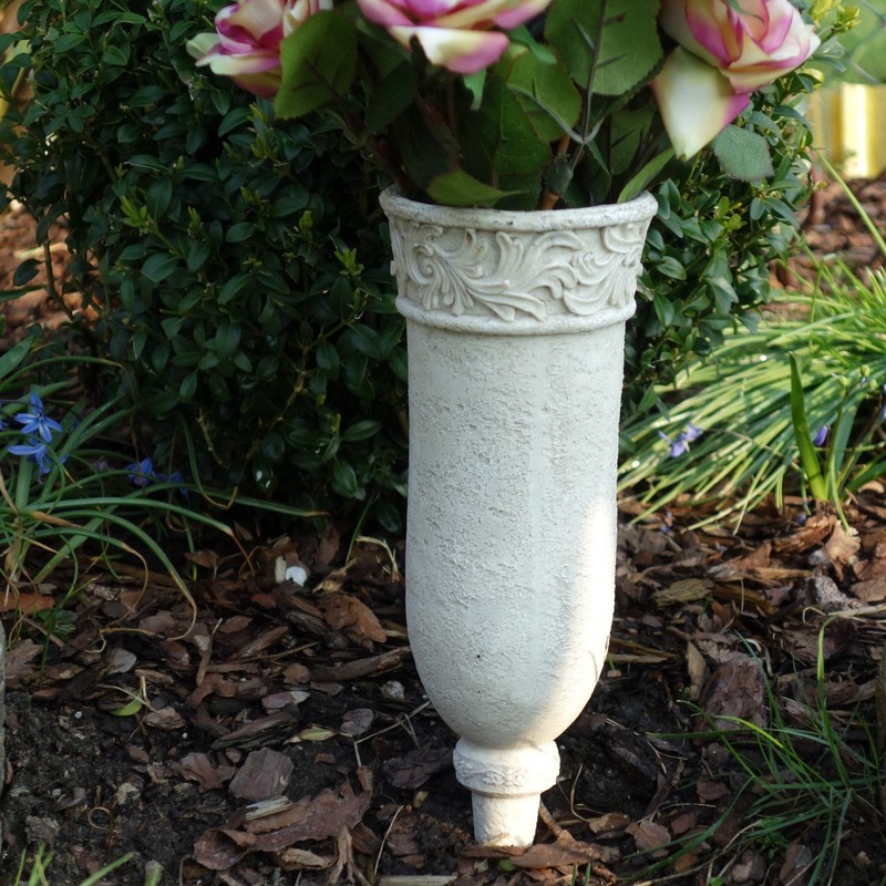 Flower Vase Grave Vase with Ornaments 30 cm Pack of