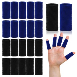 20PCS Finger Sleeves Protectors & Thumb Splint Brace for Finger Support, Elastic Thumb Brace Support for Basketball & Golf, Premium Finger Sleeves & Trigger Finger for Sports