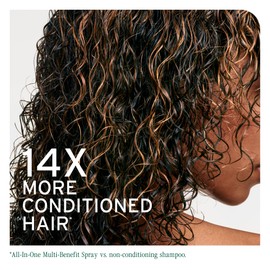 Biolage All-In-One Multi-Benefit Spray - Leave-In Treatment, Heat Protectant, Shine, Frizz Control, For All Hair Types, Coconut Oil, Vegan & Paraben-Free, 1 Fl Oz, Packaging may vary