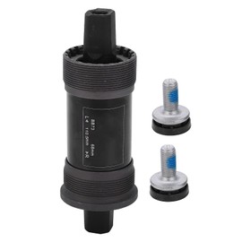 Alomejor Soporte Inferior Sellado para Bicicleta de Montaña Eje de Acero de 68 Mm con Tornillo para Manivela de Orificio Cuadrado(110,5 MM)