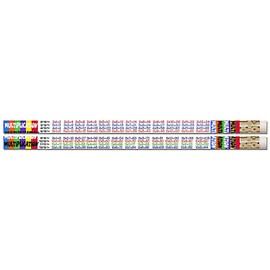 Musgrave Multiplication Tables Motivational Pencils, Pack of 12 (MUS2348D)