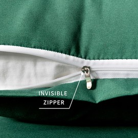 2 Pack Body Pillowcase 20 x 48 Inches Soft Comfortable Not Shrink Microfiber Body Pillow Cover, Dark Green Body Pillow Cover with Hidden Zipper Closure