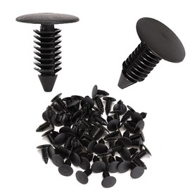 100 Pcs Car Retainer Clips Universal Fir Tree Trim Clip Black Car Body Trim Clips 7.5mm Hole Car Door Trim Bumper Rivets for Car Panel Trim Maintenance