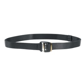 Tatonka Stretch Belt 38 mm - Elastic Belt with Practical Hook Closure - 125 cm Long / 3.8 cm Wide (Black)