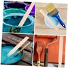 Tofficu 20pcs Wooden Paint Mixing Stick Resin Stir Sticks for