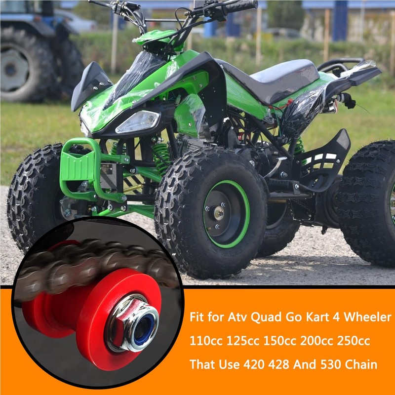 HOLATO Chain Tensioner Adjuster Roller Guide with Spring for Go