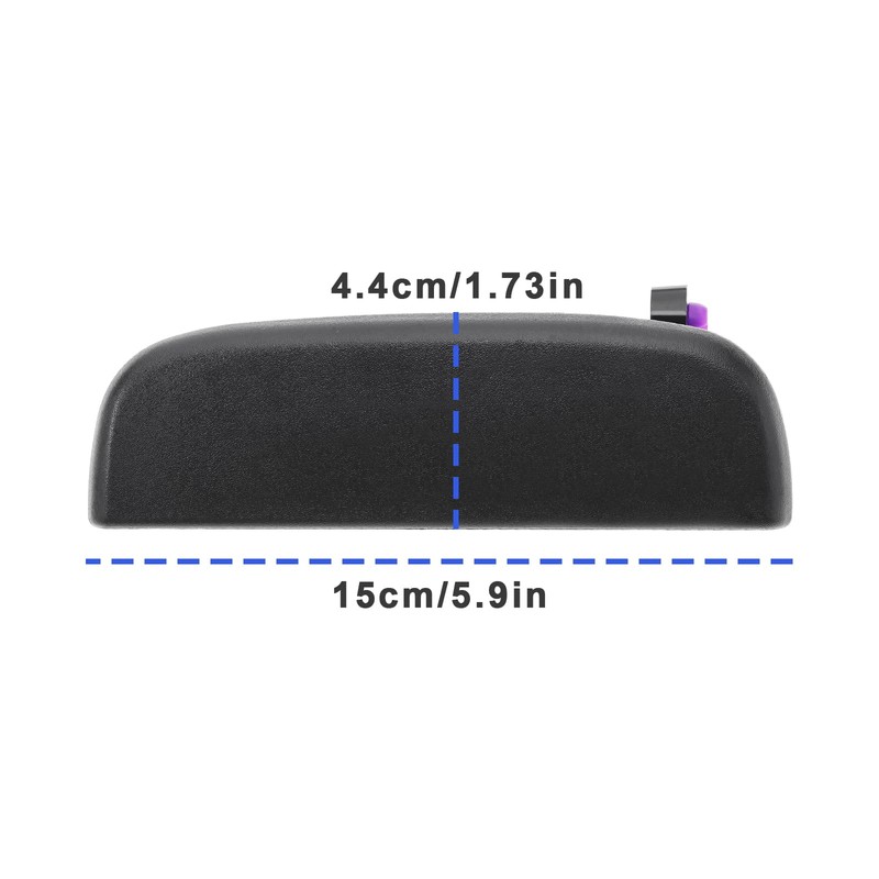 Create idea 2Pcs Car Front and Rear Outer Door Handle