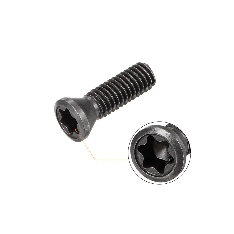 sourcing map M3.5-0.6 Carbon Steel Torx Set Screws for Carbide